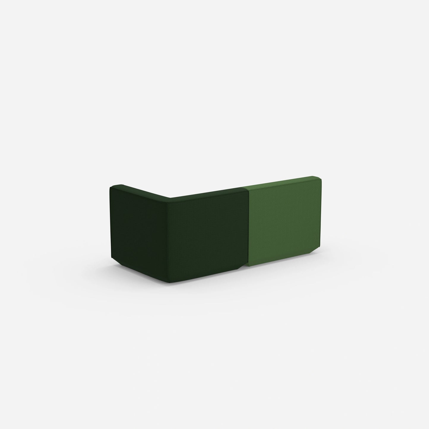 2 Sitzer Sofa grün von hinten