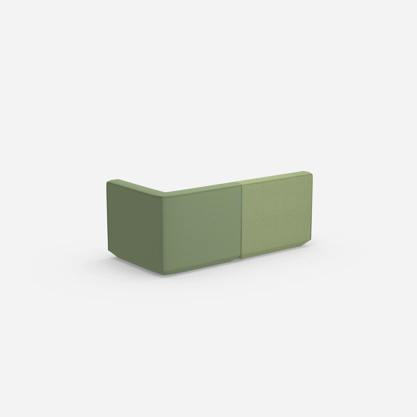 2 Sitzer Sofa grün von hinten