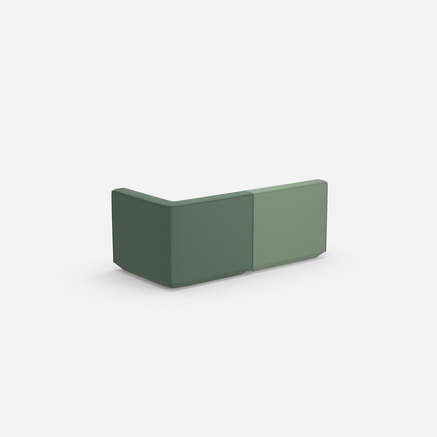 2 Sitzer Sofa grün von hinten