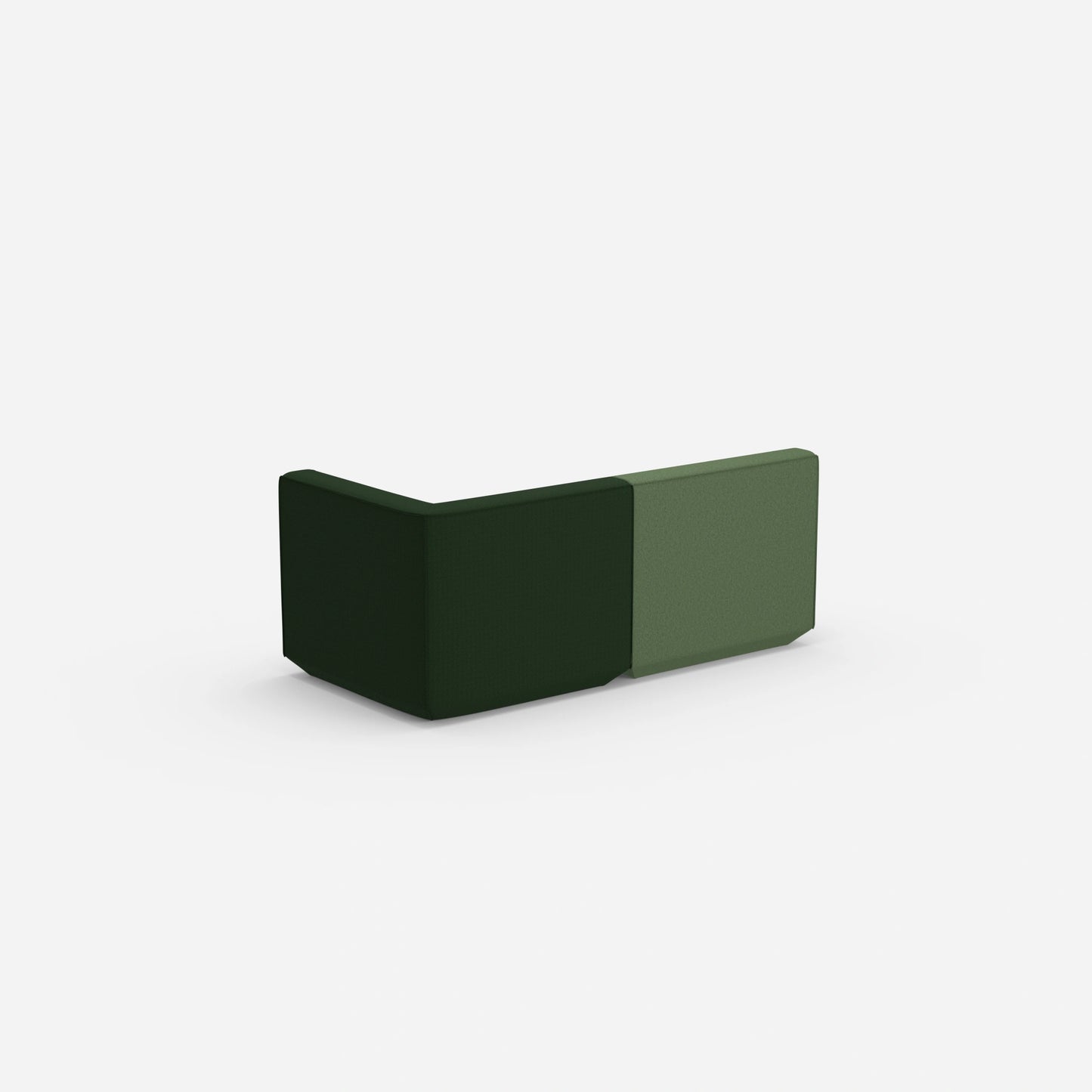 2 Sitzer Sofa grün von hinten