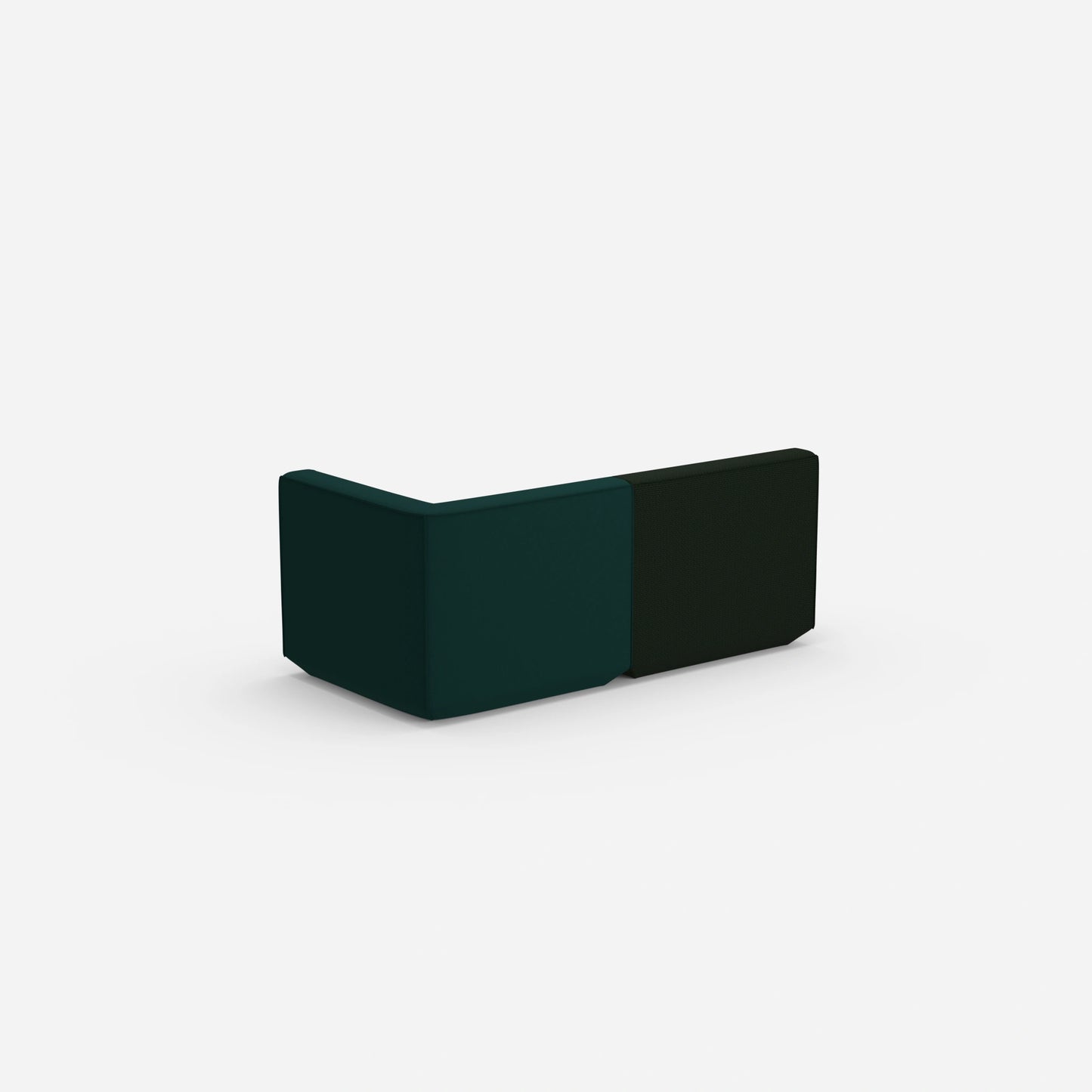2 Sitzer Sofa grün von hinten