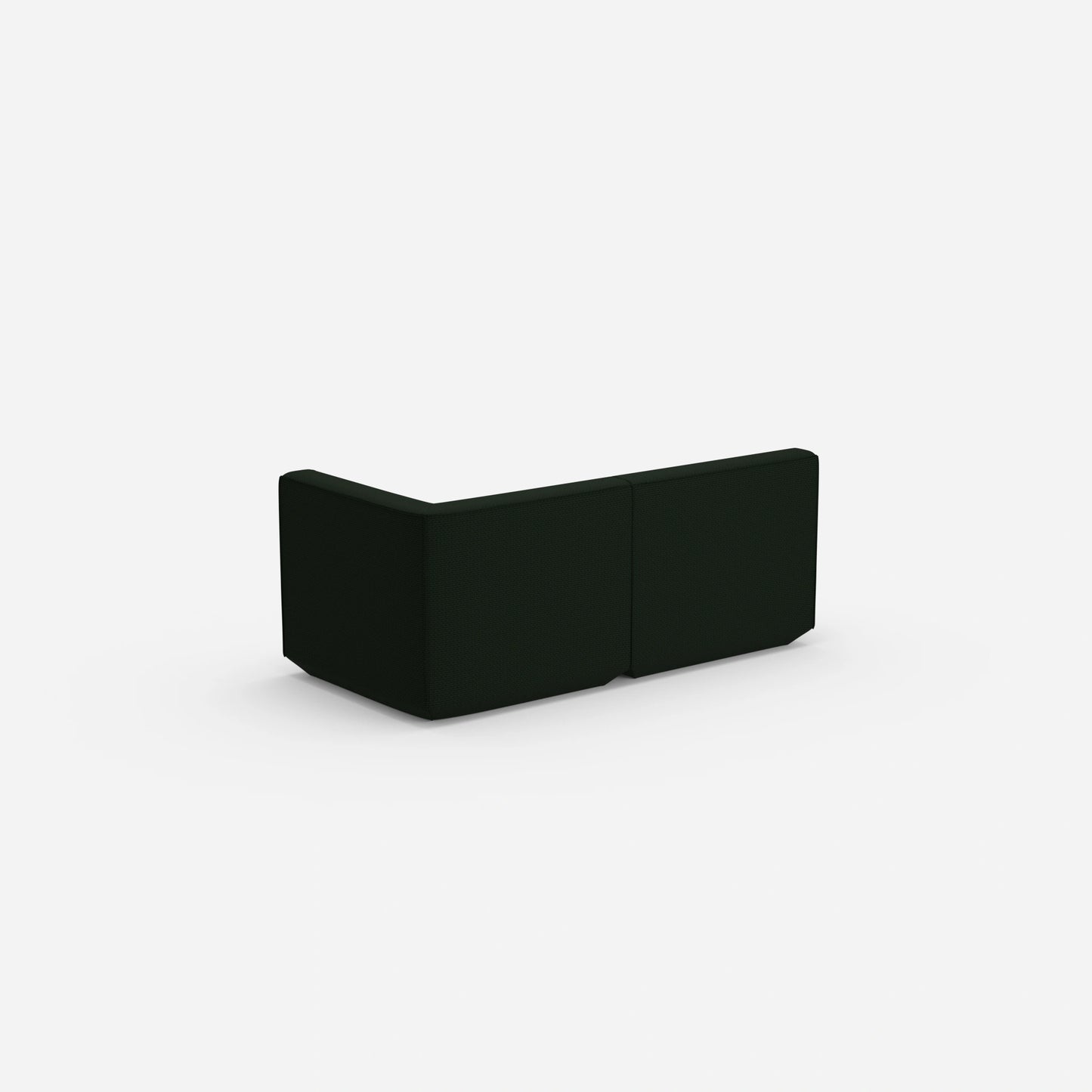 2 Sitzer Sofa grün von hinten