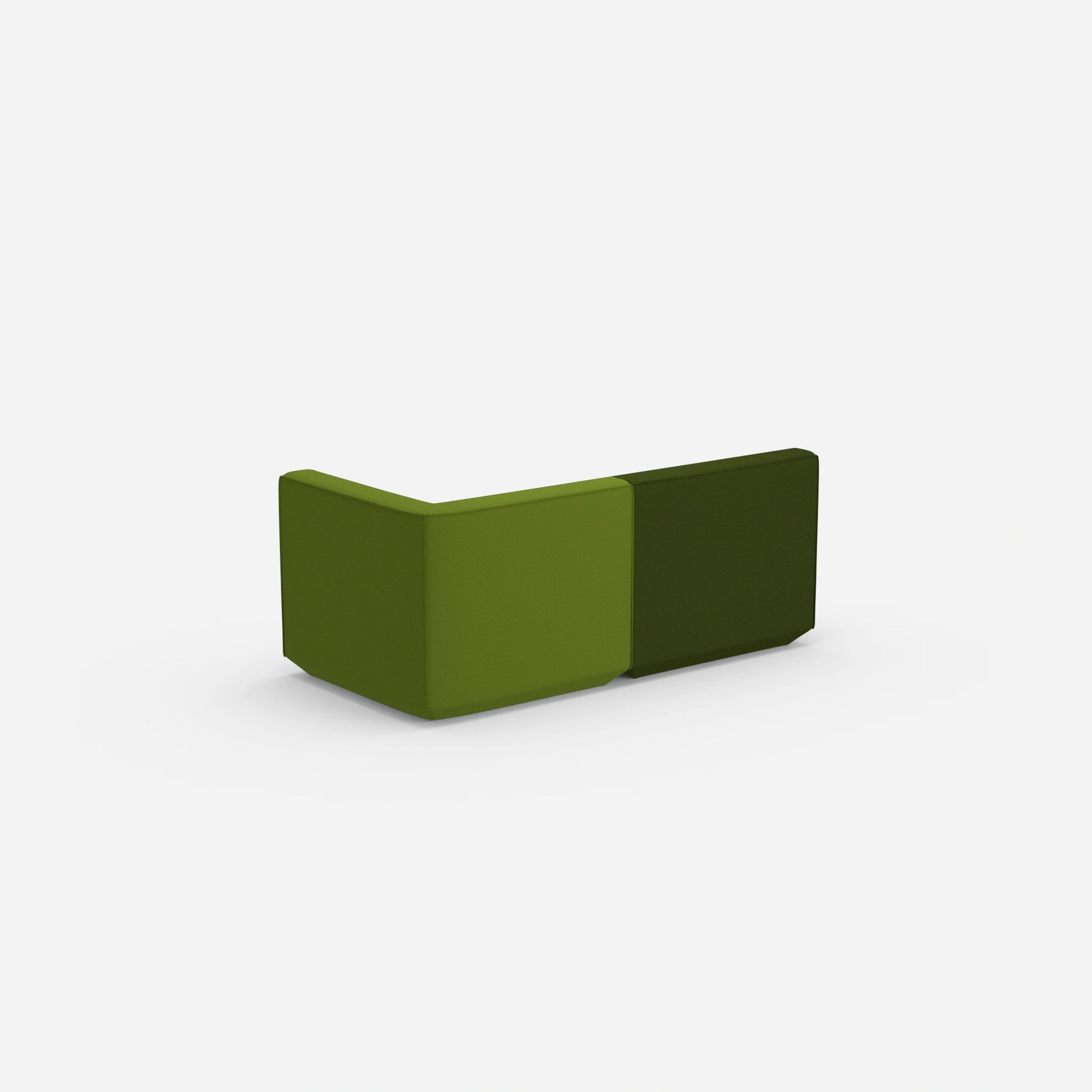 2 Sitzer Sofa grün von hinten