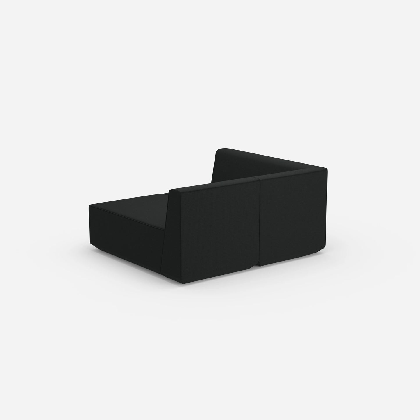 2 Sitzer Sofa mit Ecke von hinten