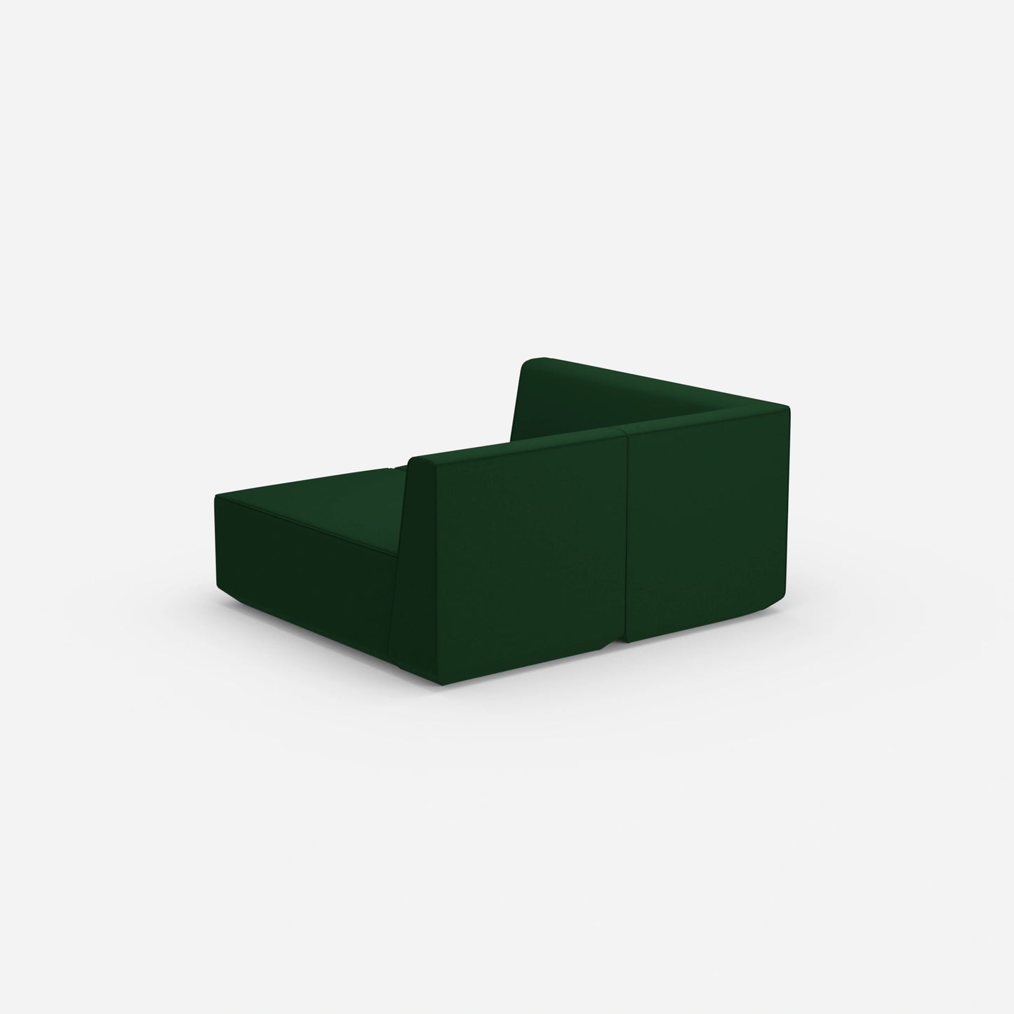 2 Sitzer Sofa mit Ecke von hinten