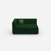 2 Sitzer Sofa mit Ecke von vorne