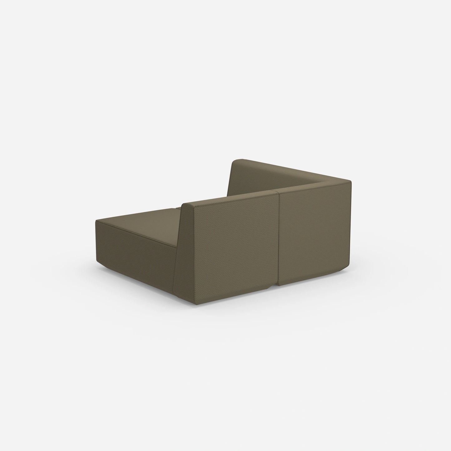 2 Sitzer Sofa mit Ecke von hinten