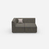 2 Sitzer Sofa mit Ecke von vorne