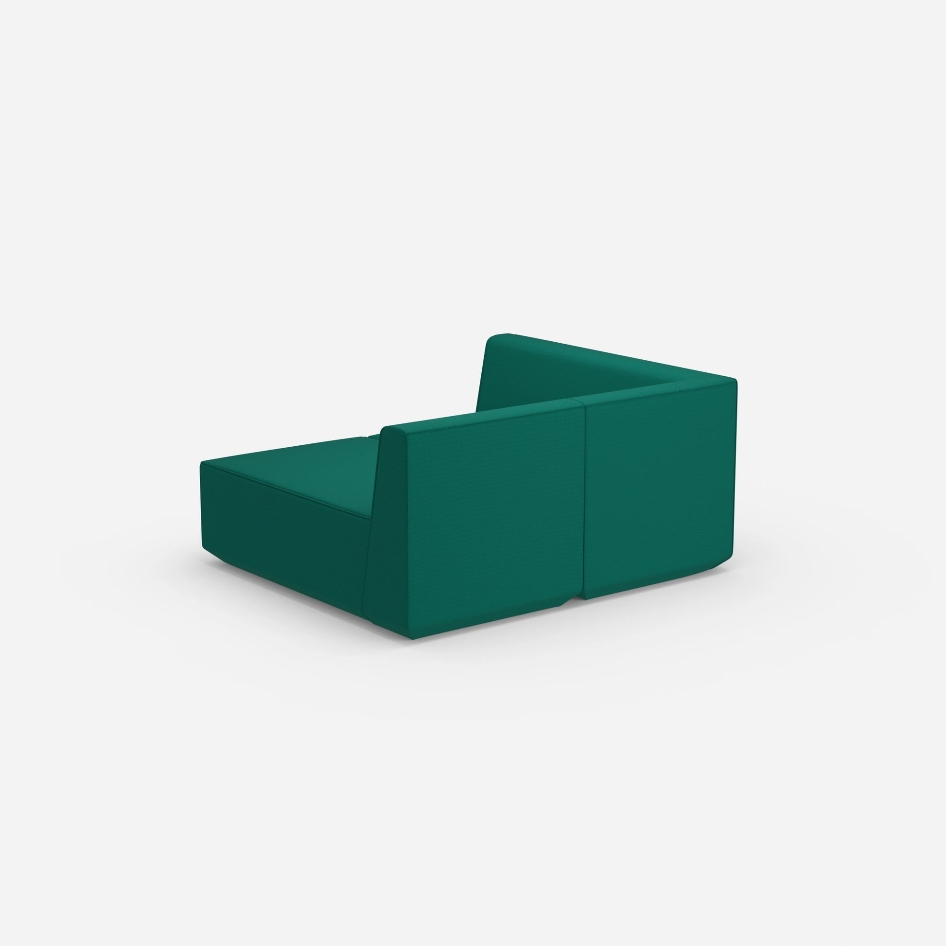 2 Sitzer Sofa mit Ecke von hinten