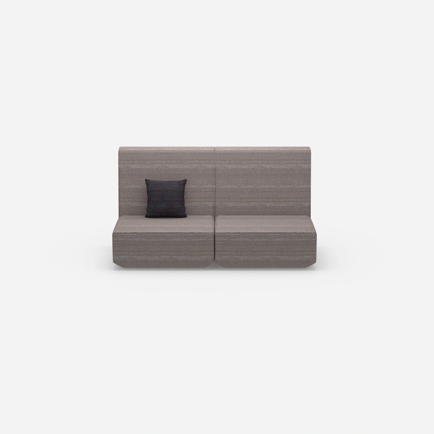 2er Sofa mit hoher Rückenlehne von vorne