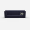 3 Personen Sofa blau von vorne