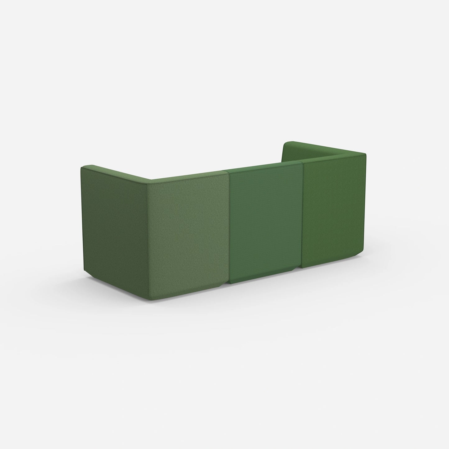 3 Sitzer grün von hinten