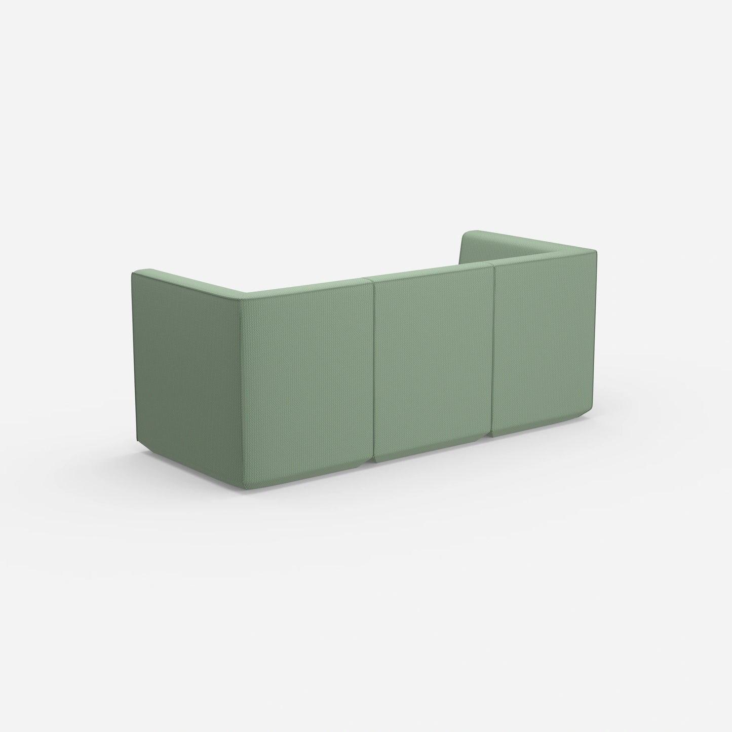 3 Sitzer grün von hinten