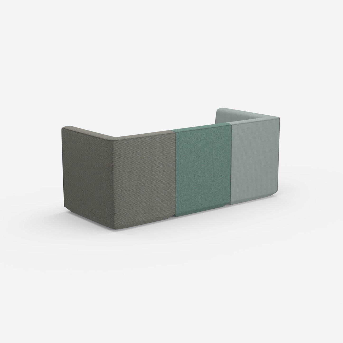 3 Sitzer grün von hinten