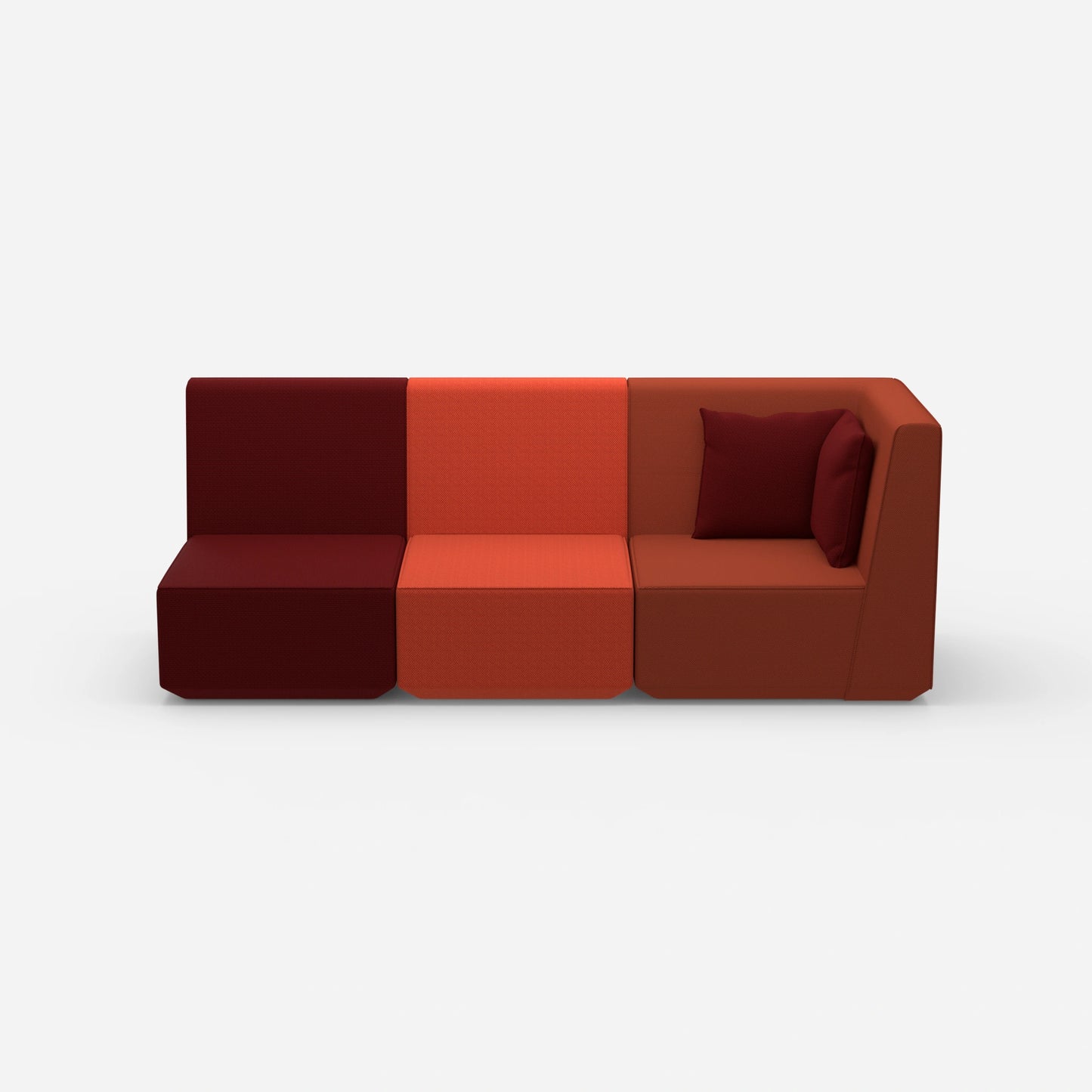 3 Sitzer Sofa hohe Rückenlehne von vorne