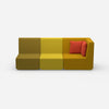 3 Sitzer Sofa hohe Rückenlehne von vorne