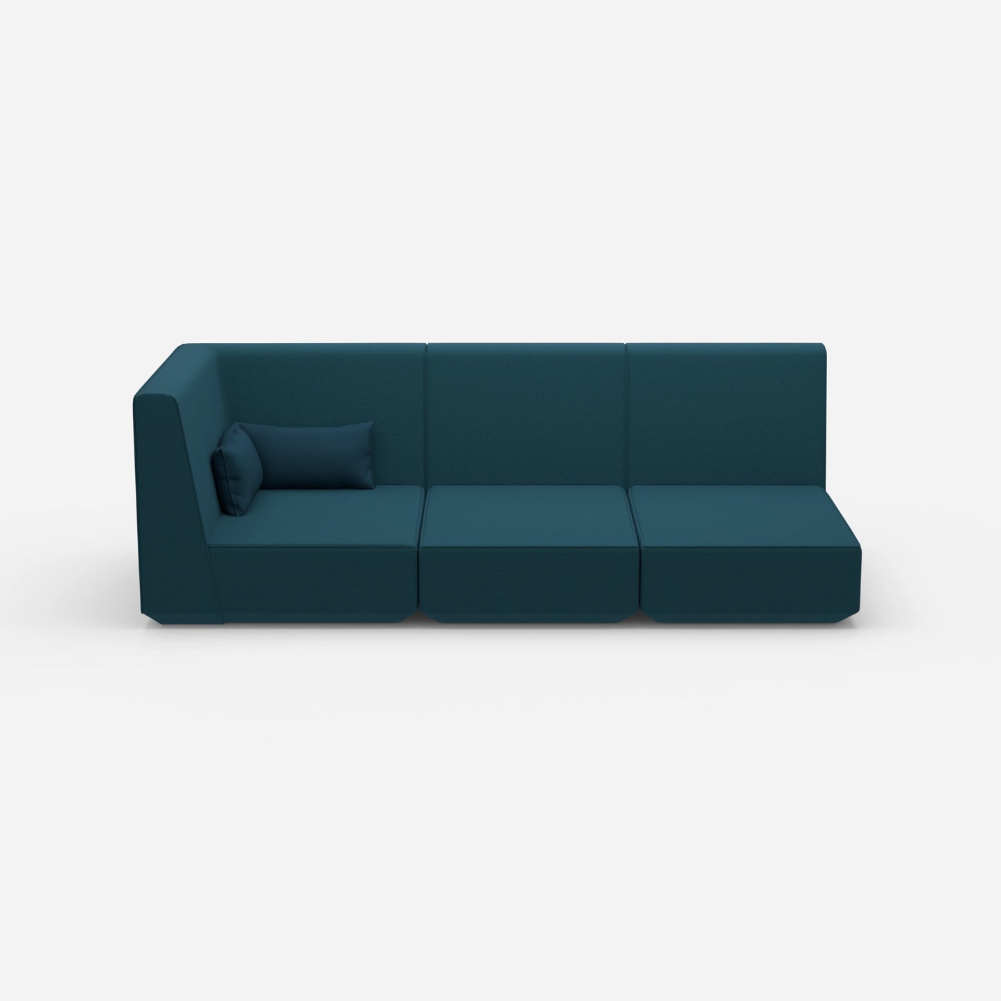 3 Sitzer Sofa mit Liegefunktion mit hoher Rückenlehne von vorne