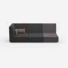 3 Sitzer Sofa mit Liegefunktion mit hoher Rückenlehne von vorne
