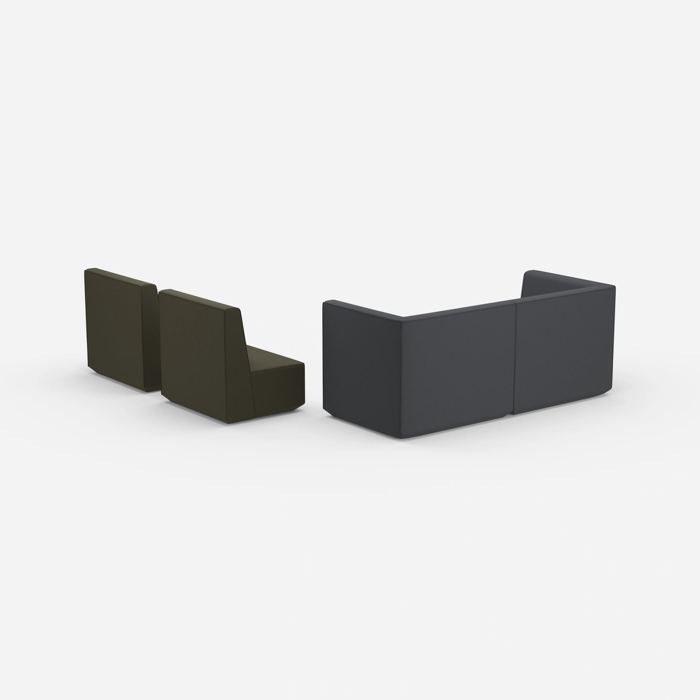 3 Sitzer und 2 Sessel von hinten