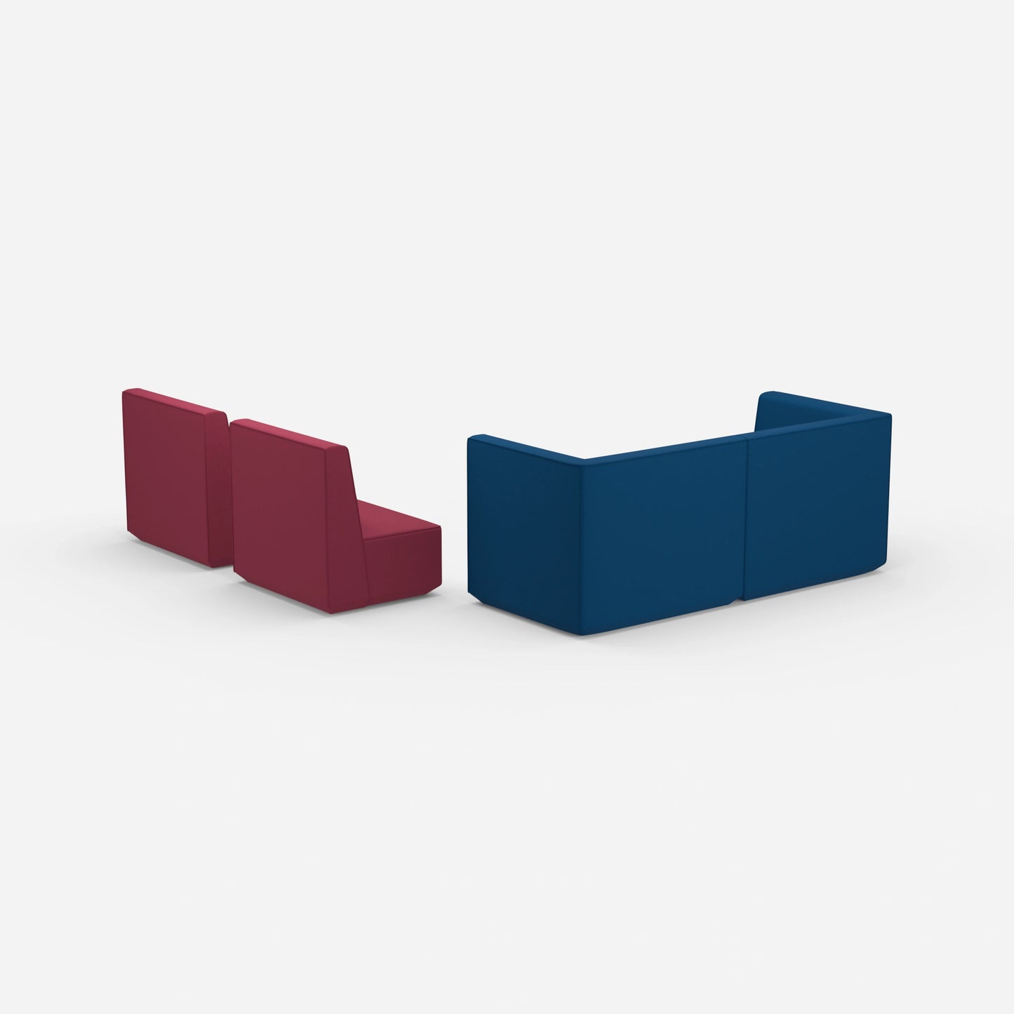 3 Sitzer und 2 Sessel von hinten