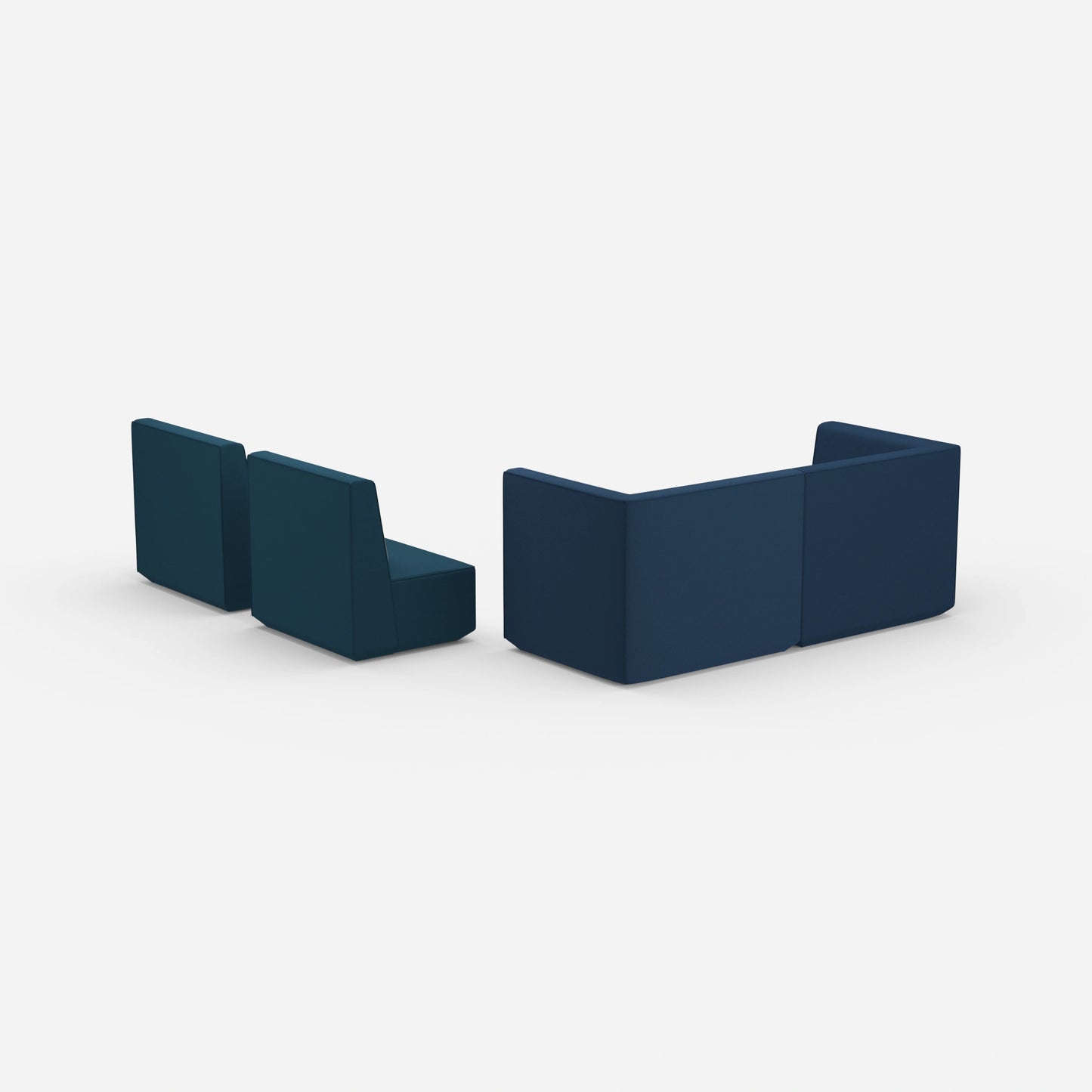 3 Sitzer und 2 Sessel von hinten