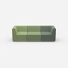 3er Sofa grün von vorne
