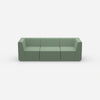 3er Sofa grün von vorne