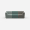 3er Sofa grün von vorne