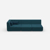 3er Sofa mit Liegefunktion 260 cm breit von vorne