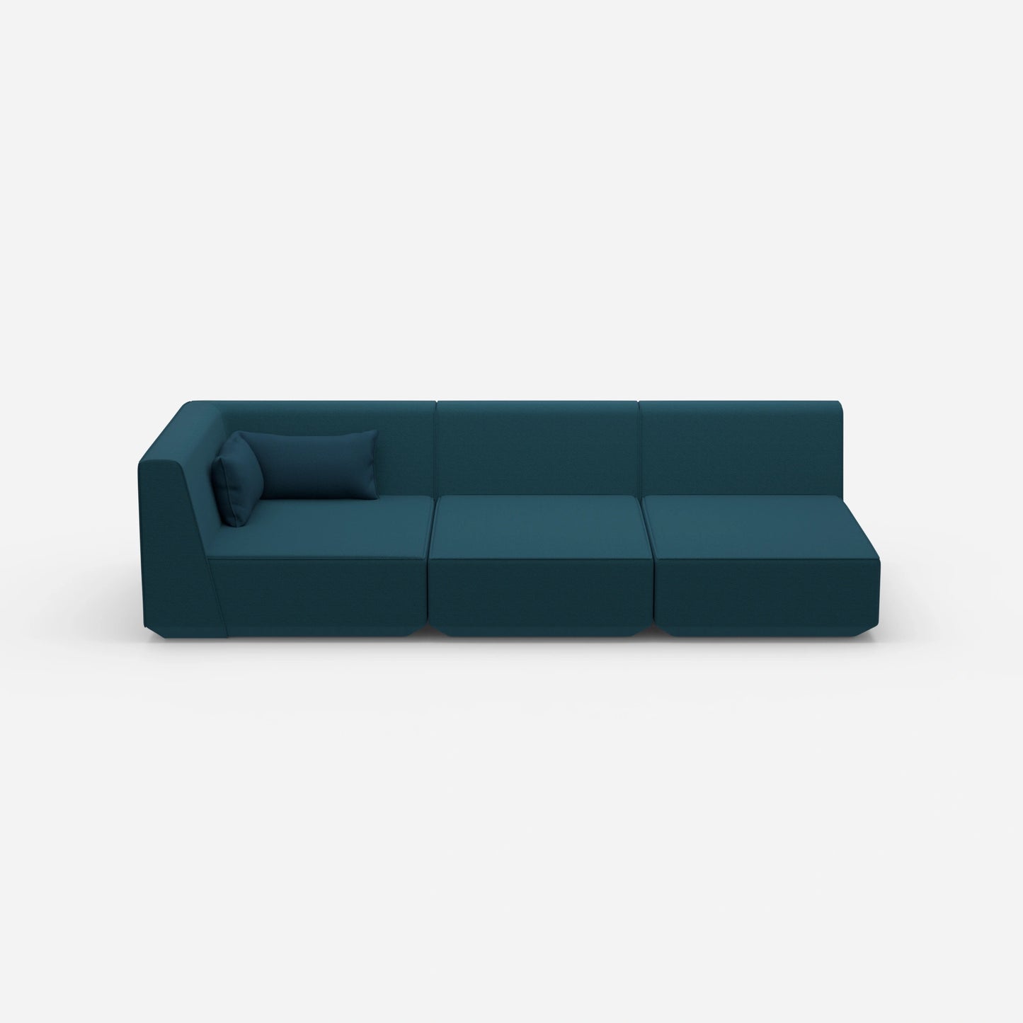3er Sofa mit Liegefunktion 260 cm breit von vorne