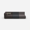 3er Sofa mit Liegefunktion 260 cm breit von vorne