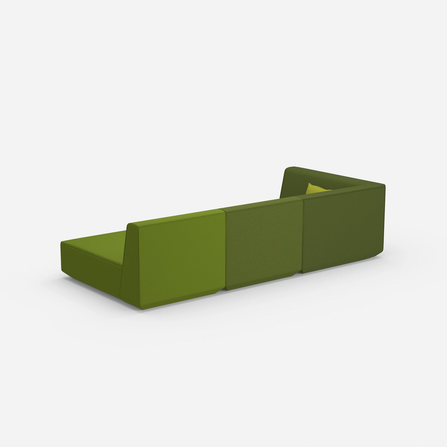 3er Sofa mit Liegefunktion 260 cm breit von hinten
