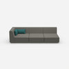 3er Sofa mit Liegefunktion 260 cm breit von vorne