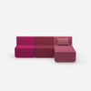 3er Sofa mit Recamiere von vorne
