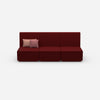 3er Sofa rot von vorne