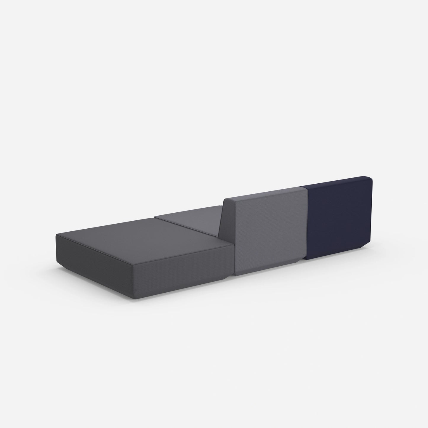 3er Sofa zum Schlafen 260 cm breit von hinten