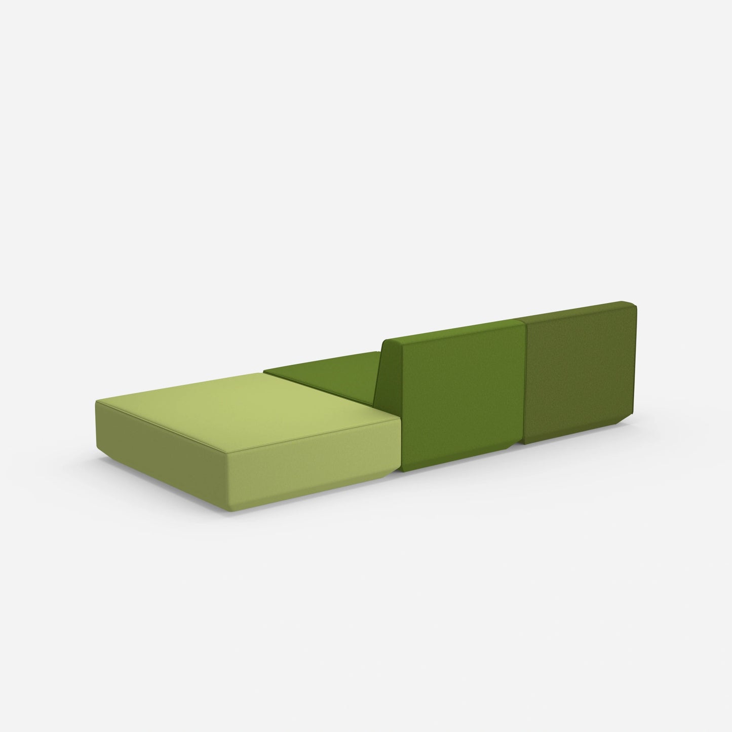 3er Sofa zum Schlafen 260 cm breit von hinten