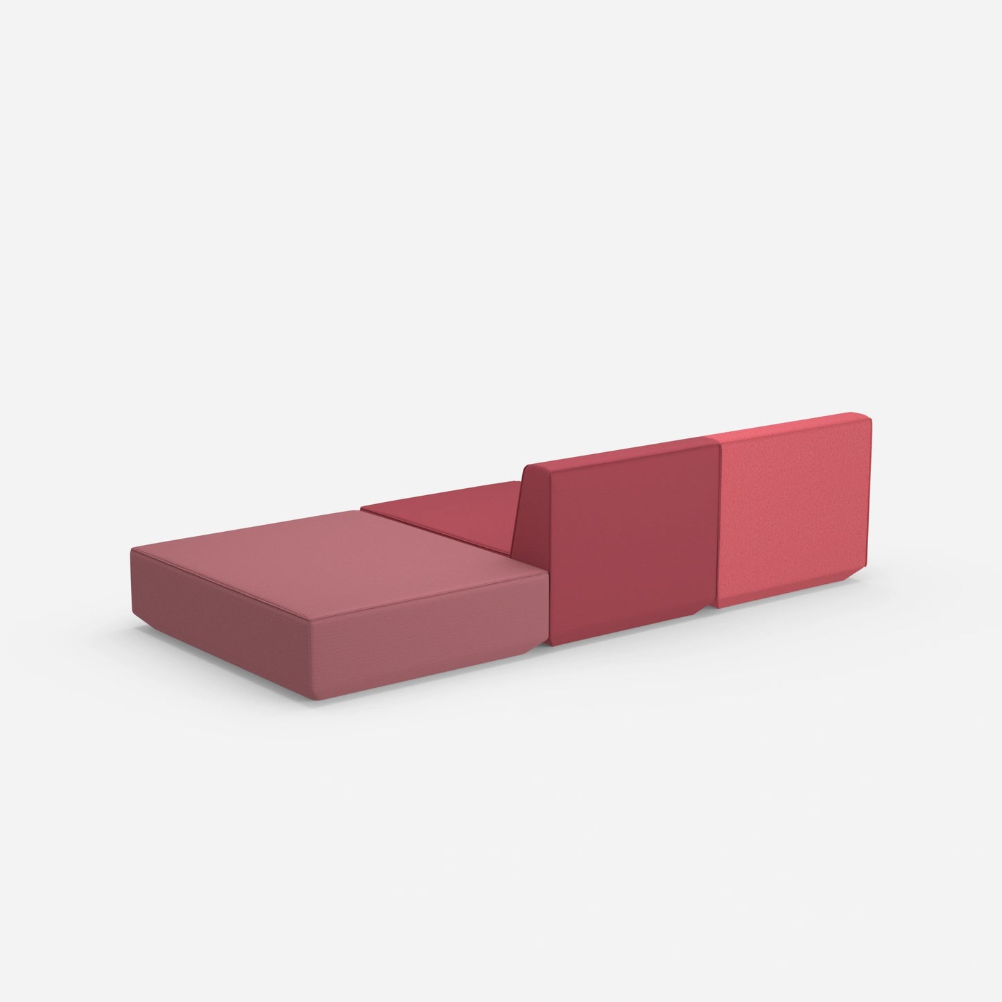 3er Sofa zum Schlafen 260 cm breit von hinten