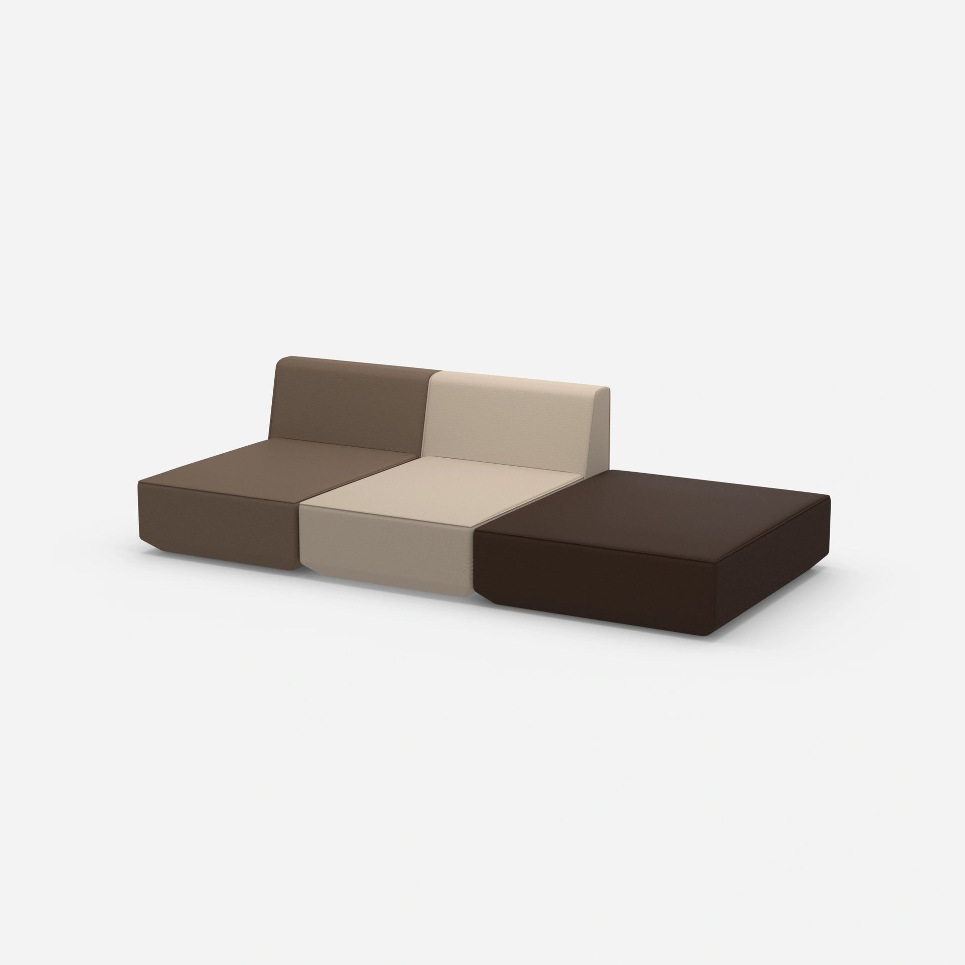 3er Sofa zum Schlafen 260 cm breit von der Seite