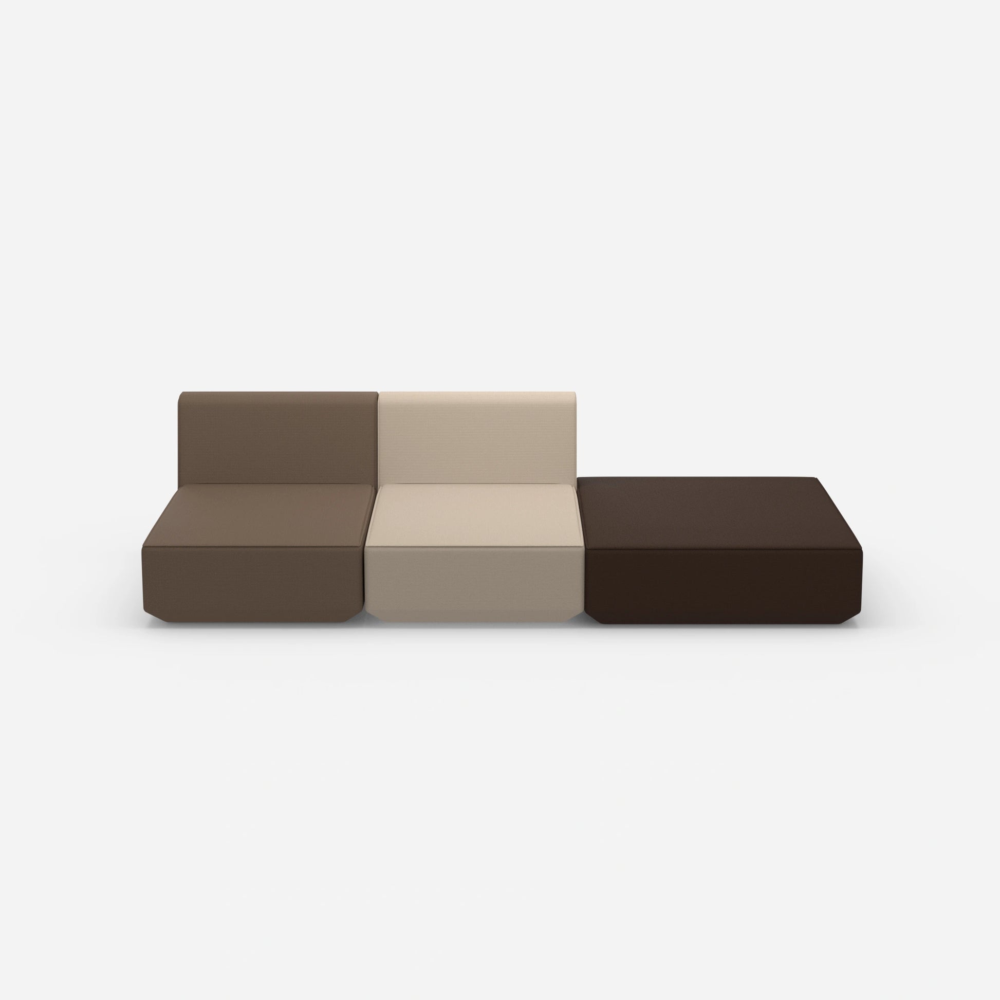 3er Sofa zum Schlafen 260 cm breit von vorne