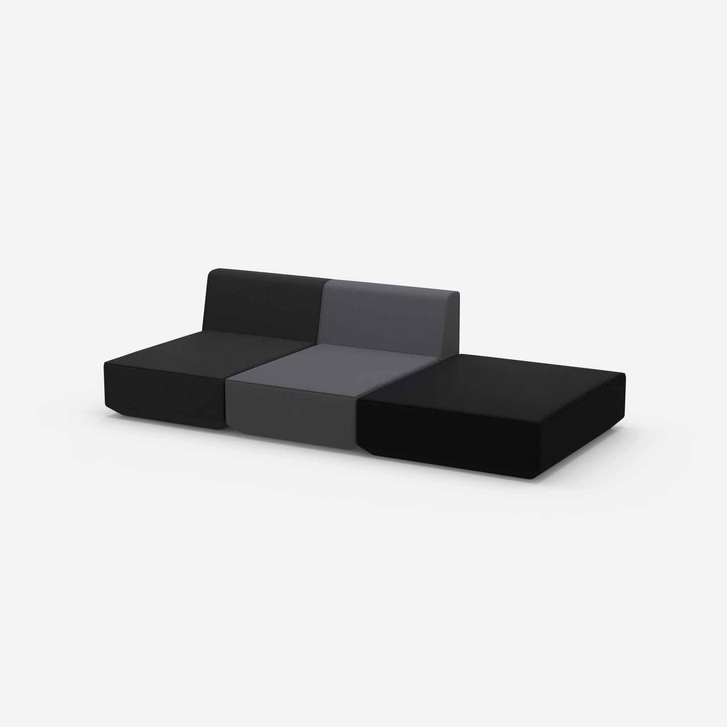 3er Sofa zum Schlafen 260 cm breit von der Seite