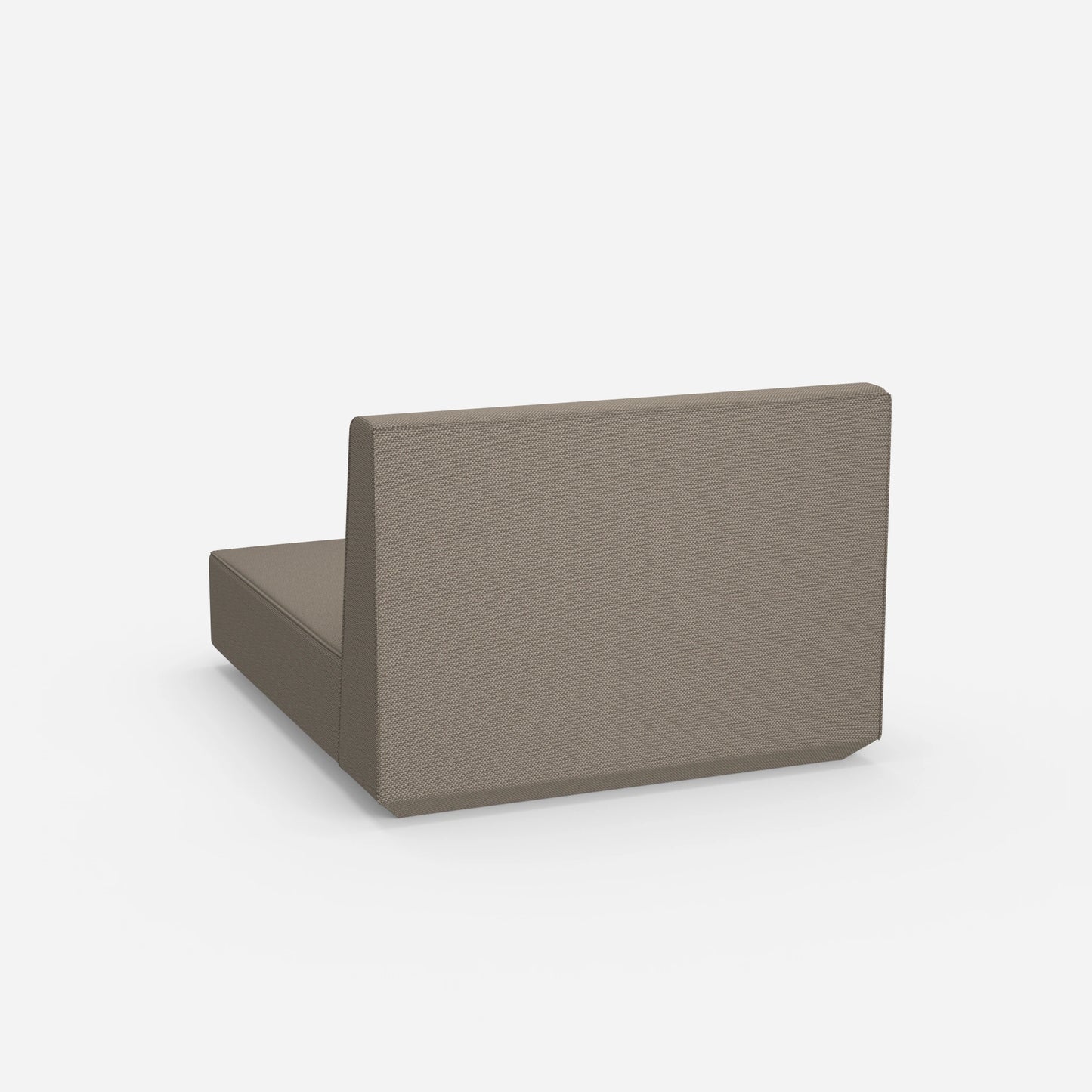 Breite Recamiere 120 cm von hinten