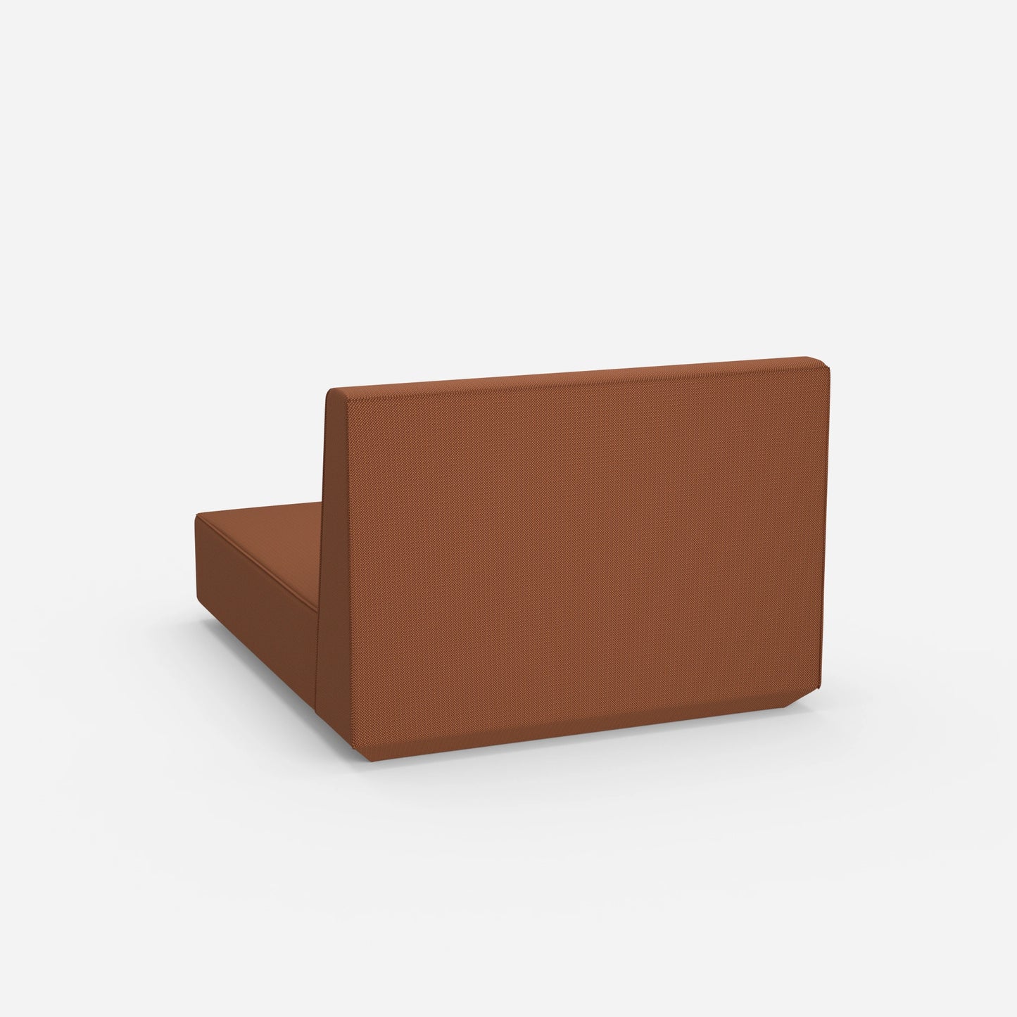 Breite Recamiere 120 cm von hinten