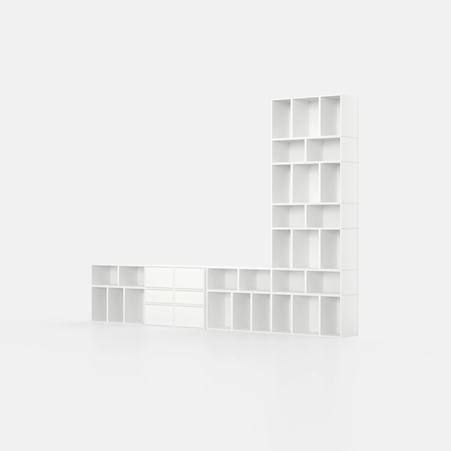 Bücherregal RK129 von der linken Seite