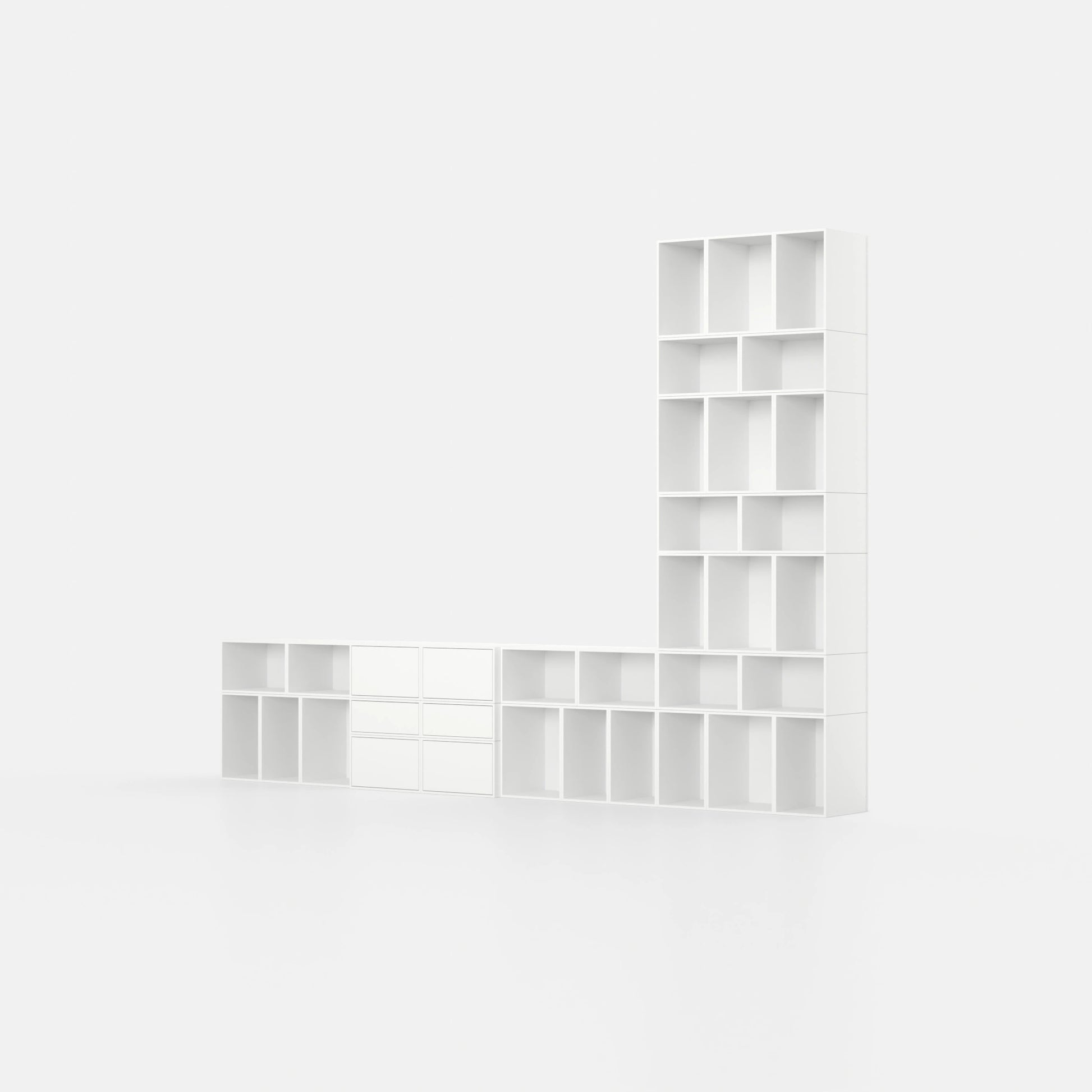 Bücherregal RK129 von der linken Seite