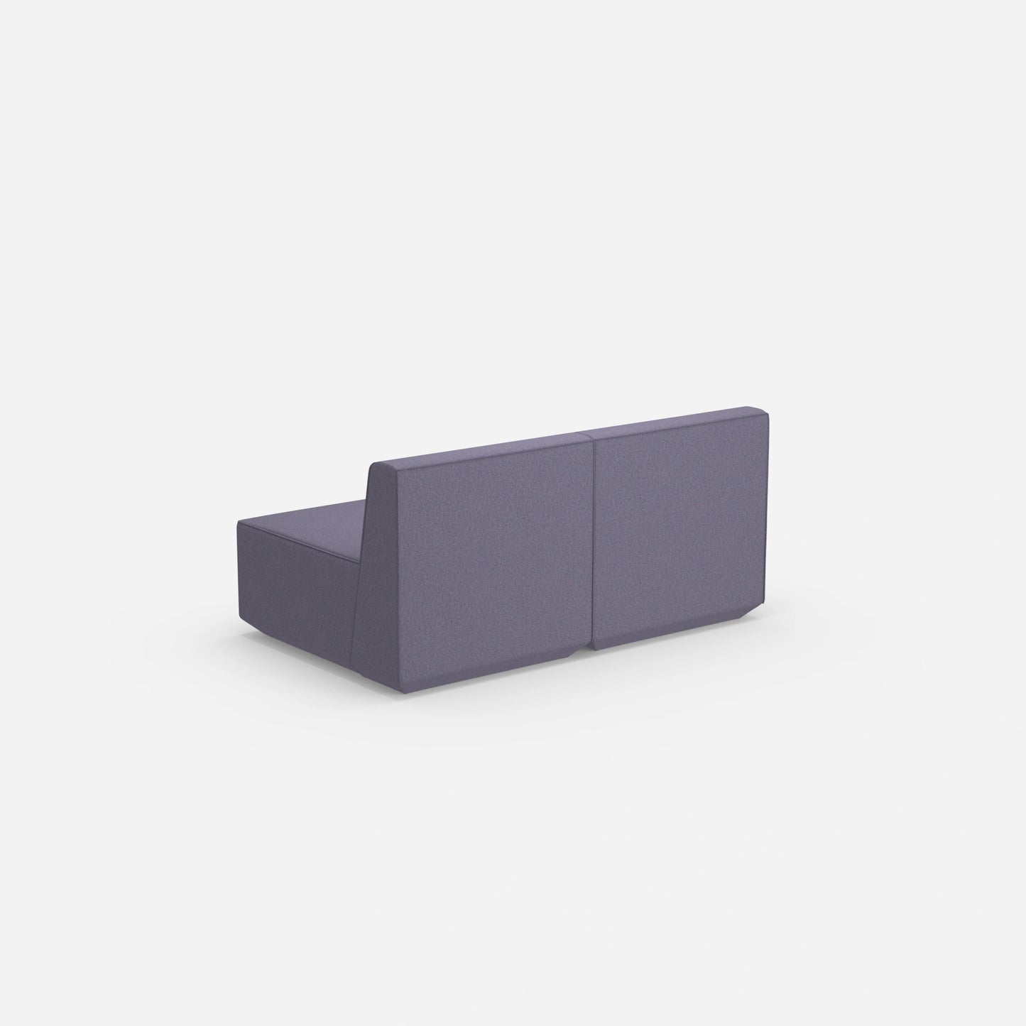 Buntes 2er Sofa von hinten