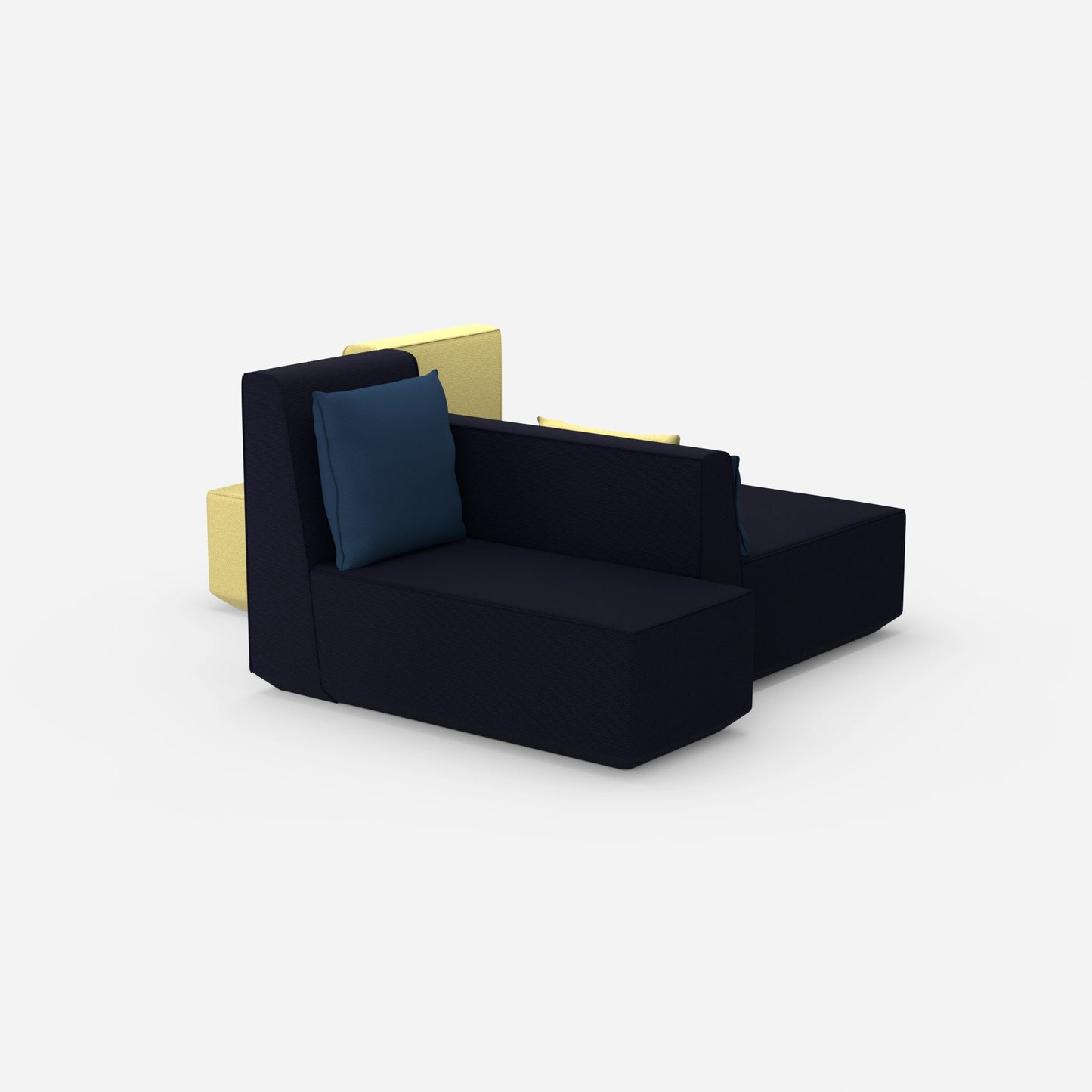 Co-working Sofainsel von hinten