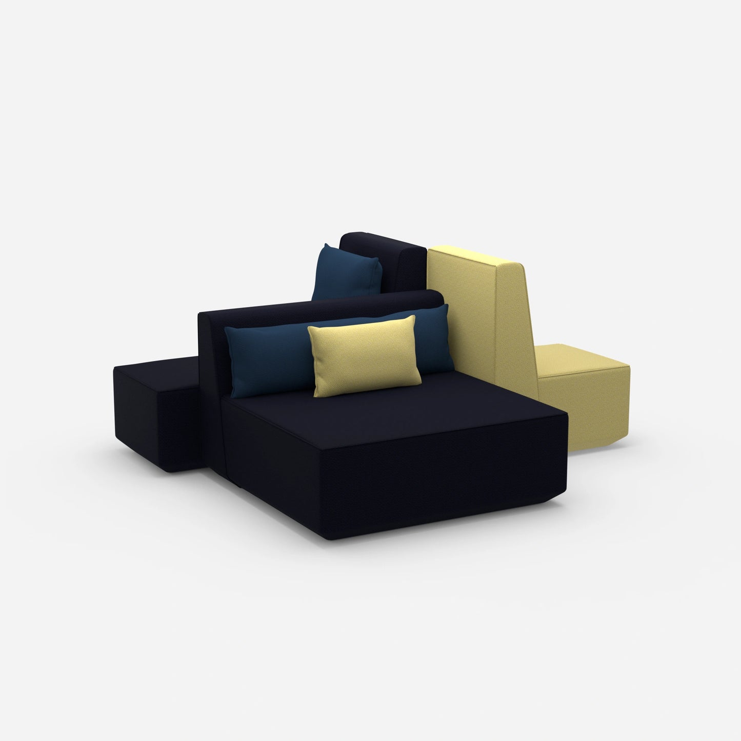 Co-working Sofainsel von der Seite