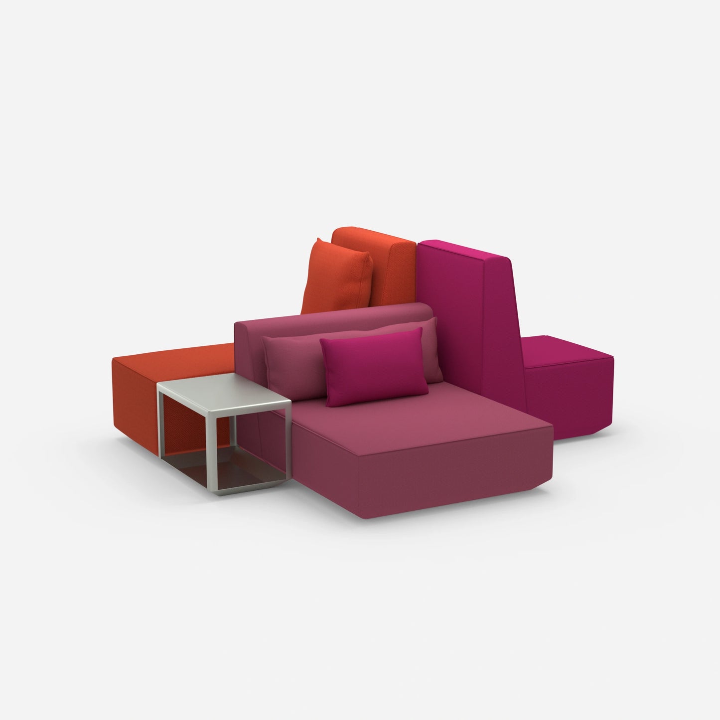 Co-working Sofainsel von der Seite