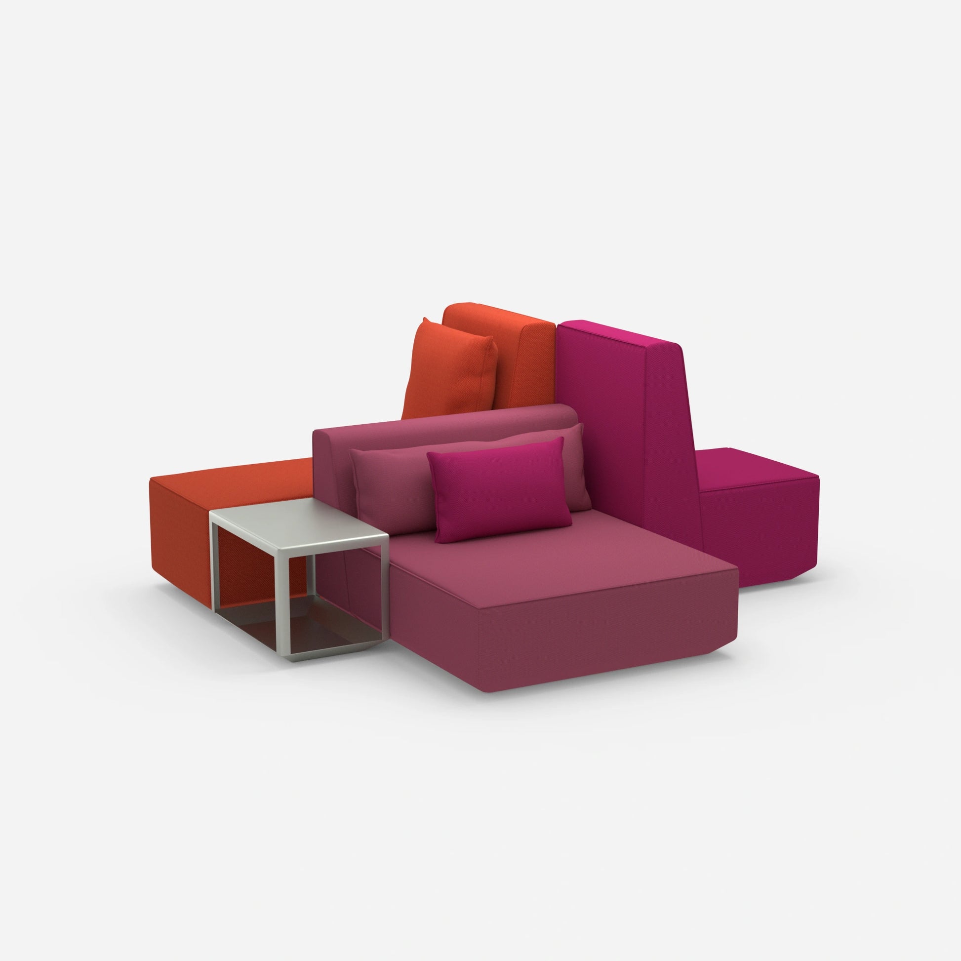 Co-working Sofainsel von der Seite